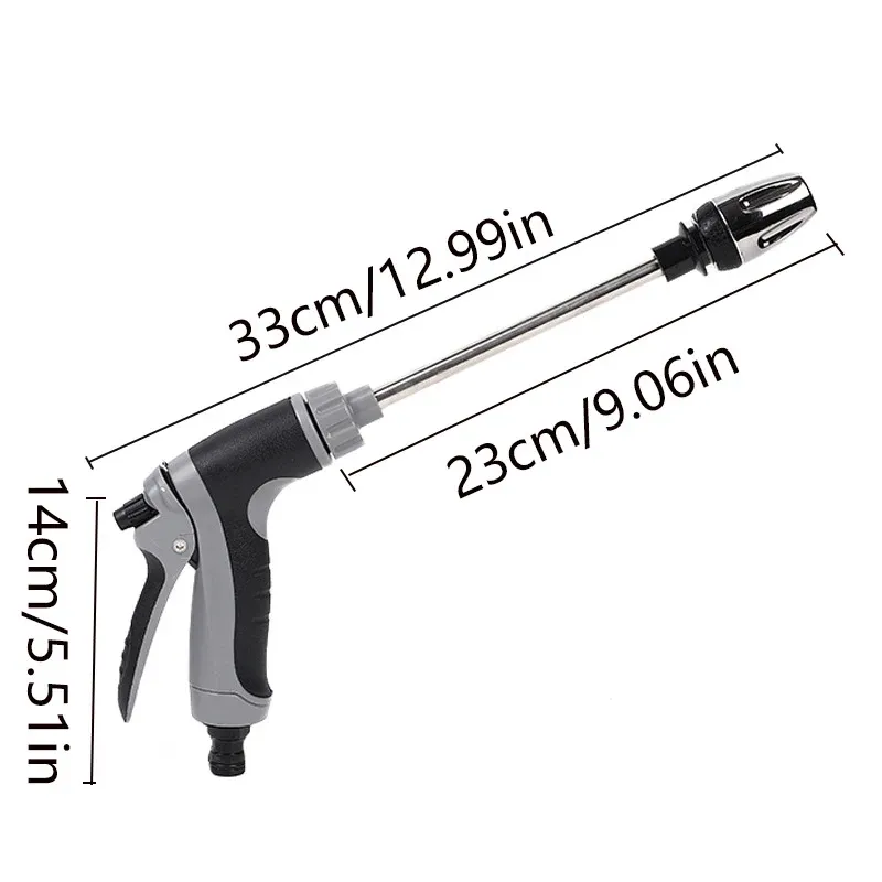Portable High-Pressure Water Gun for Car Wash & Garden Watering - Adjustable Metal Nozzle Sprinkler with Foam Function showcase 3
