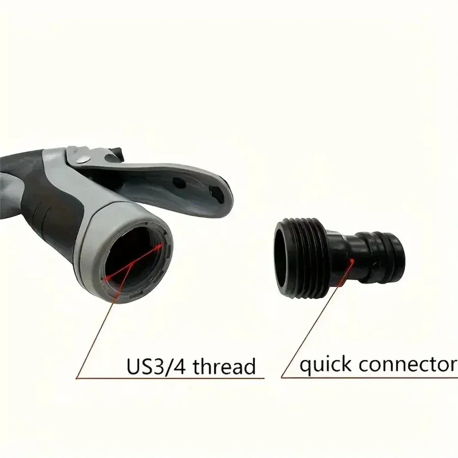 Portable High-Pressure Water Gun for Car Wash & Garden Watering - Adjustable Metal Nozzle Sprinkler with Foam Function showcase 7