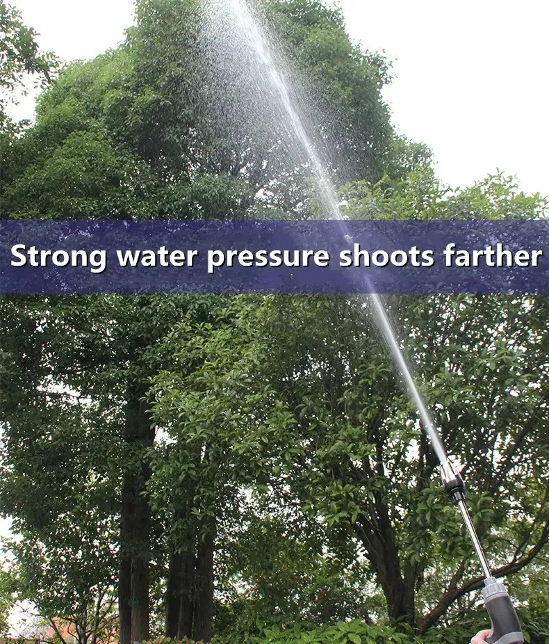 Portable High-Pressure Water Gun for Car Wash & Garden Watering - Adjustable Metal Nozzle Sprinkler with Foam Function showcase 17
