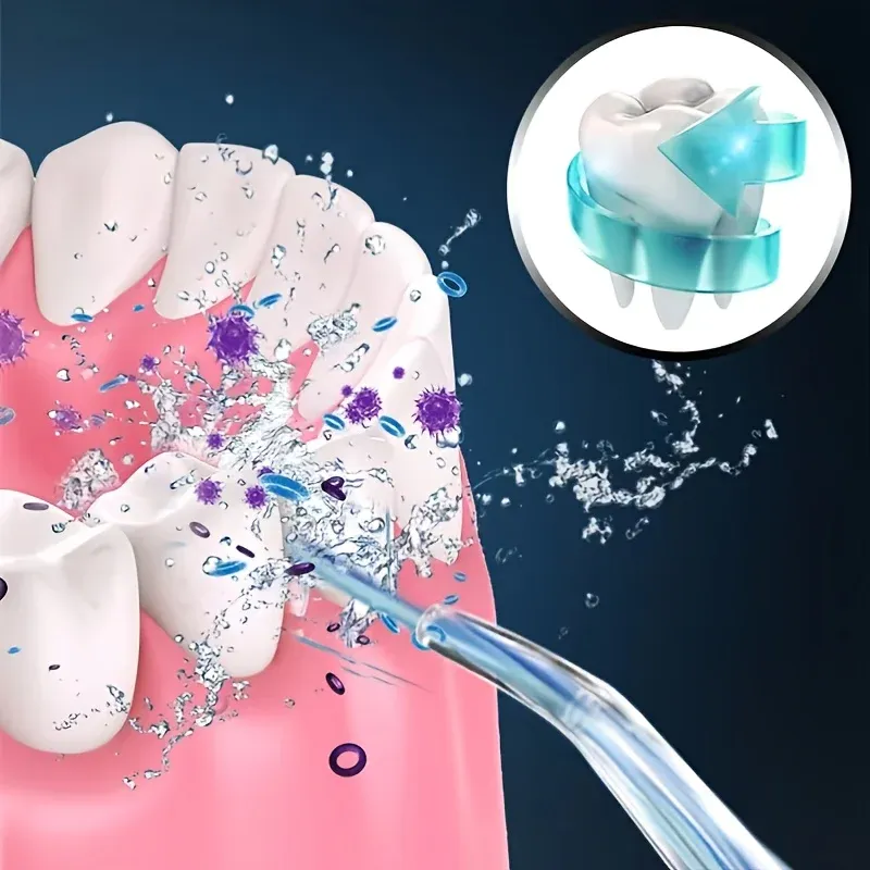 Portable Oral Irrigator Water Flosser for Teeth Cleaning - USB Rechargeable 220ml Tank, 3-Gear Settings for Interdental Care showcase 3