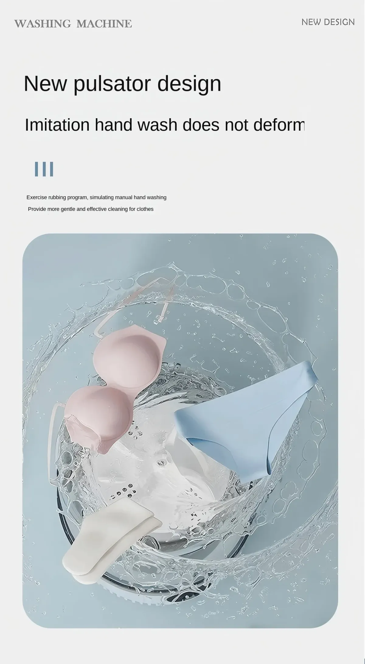 Portable Underwear Washer - Smart Mini Travel Washing Machine with 99.9% Sterilization, 2L Capacity, 3-Level Cycle, Rechargeable for Travel & Home Use showcase 7