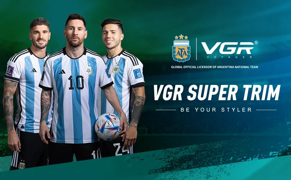 VGR Professional Beard Trimmer for Men, 9000 RPM Electric Shaver, Waterproof IPX6 Foil Razor with LED Display, 180-Min Runtime, USB Fast Charge, Ideal for Travel showcase 1