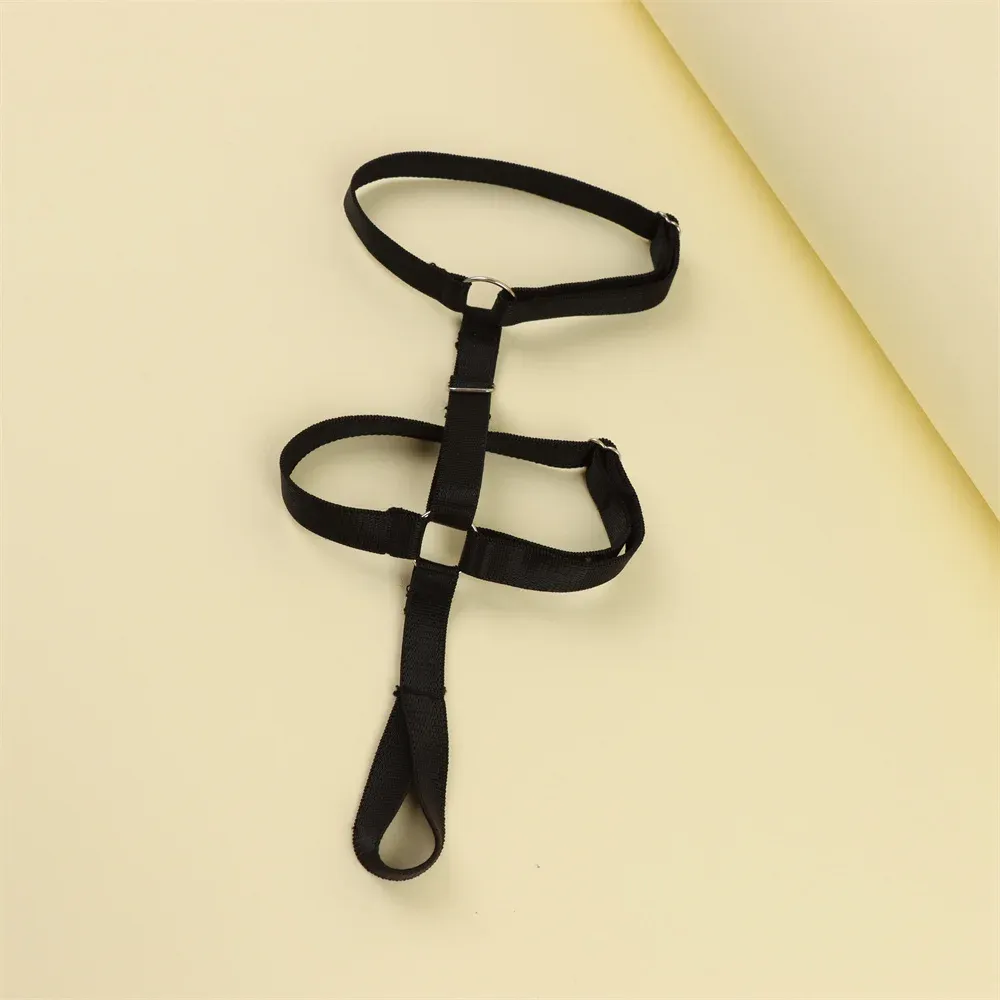 Gothic Black Elastic Band Thigh Harness Leg Chain for Women - Adjustable Prom Foot Jewelry for High Heels, Skirts, Shorts & Costumes showcase 14