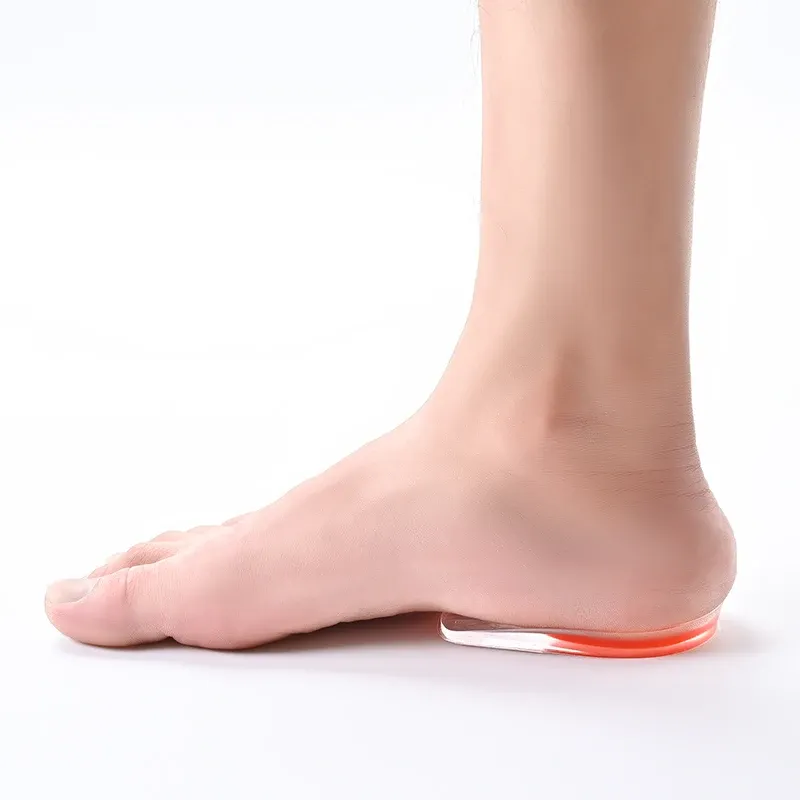 1 Pair Silicone Gel Heel Cups for Men & Women - Shock Absorbing Cushion Insoles for Foot Pain Relief, Plantar Fasciitis, and Spur Support - Fits Shoe Sizes EU35-46 showcase 6