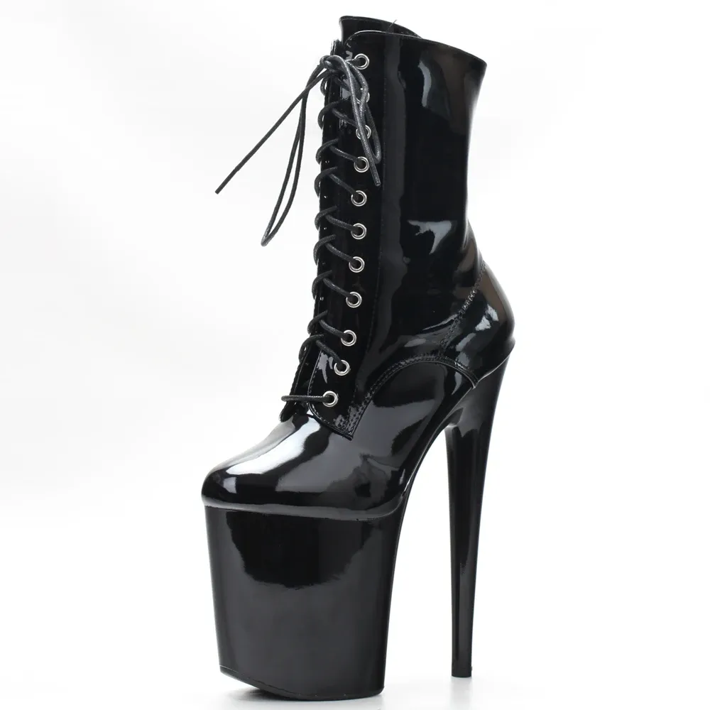 Women's 8-Inch Platform Lace-Up Ankle Boots for Pole Dancing and Stripper Heels, Available in Sizes 36-43 showcase 5