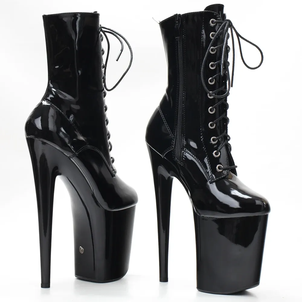 Women's 8-Inch Platform Lace-Up Ankle Boots for Pole Dancing and Stripper Heels, Available in Sizes 36-43 showcase 6