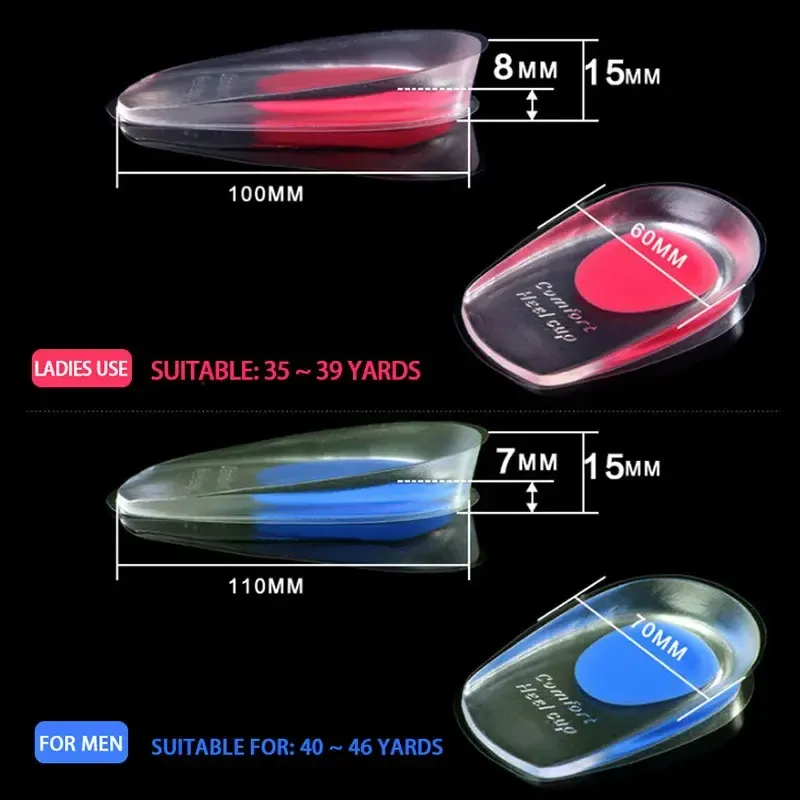 Comfortable Gel Silicone Insole for Men & Women - Full Cushion Shoe Pad for Foot Pain Relief, Arch Support, and High Heel Comfort thumbnail 5