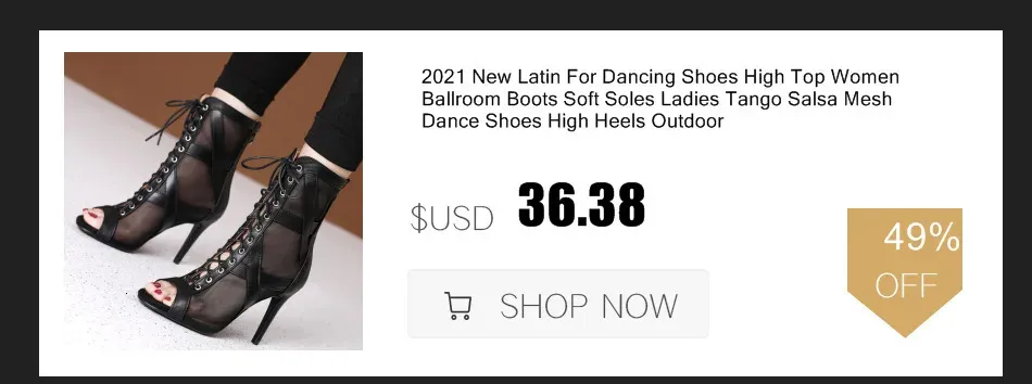 Women's Sexy Stiletto High Heel Latin Dance Shoes - Elegant Party & Ballroom Footwear for Women showcase 36