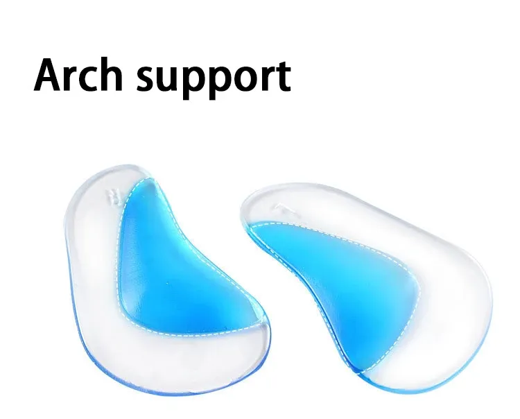 Unisex Silicone Arch Support Insoles for Flat Feet & High Heels - Comfortable Orthotic Inserts for Flat Shoes, 2/4 Pairs showcase 6