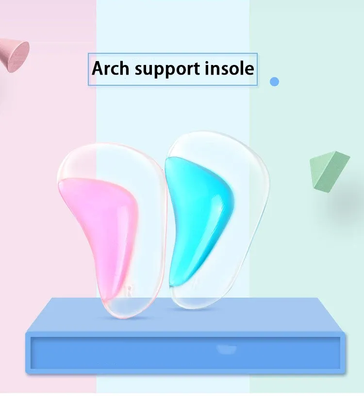 Unisex Silicone Arch Support Insoles for Flat Feet & High Heels - Comfortable Orthotic Inserts for Flat Shoes, 2/4 Pairs showcase 1