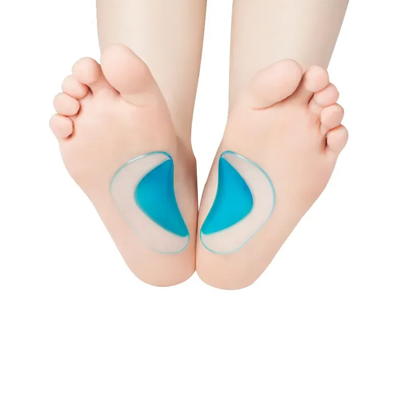 Unisex Silicone Arch Support Insoles for Flat Feet & High Heels - Comfortable Orthotic Inserts for Flat Shoes, 2/4 Pairs thumbnail 4