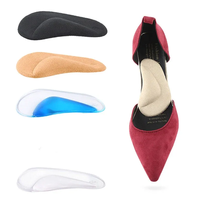 Unisex Silicone Arch Support Insoles for Flat Feet & High Heels - Comfortable Orthotic Inserts for Flat Shoes, 2/4 Pairs thumbnail 2