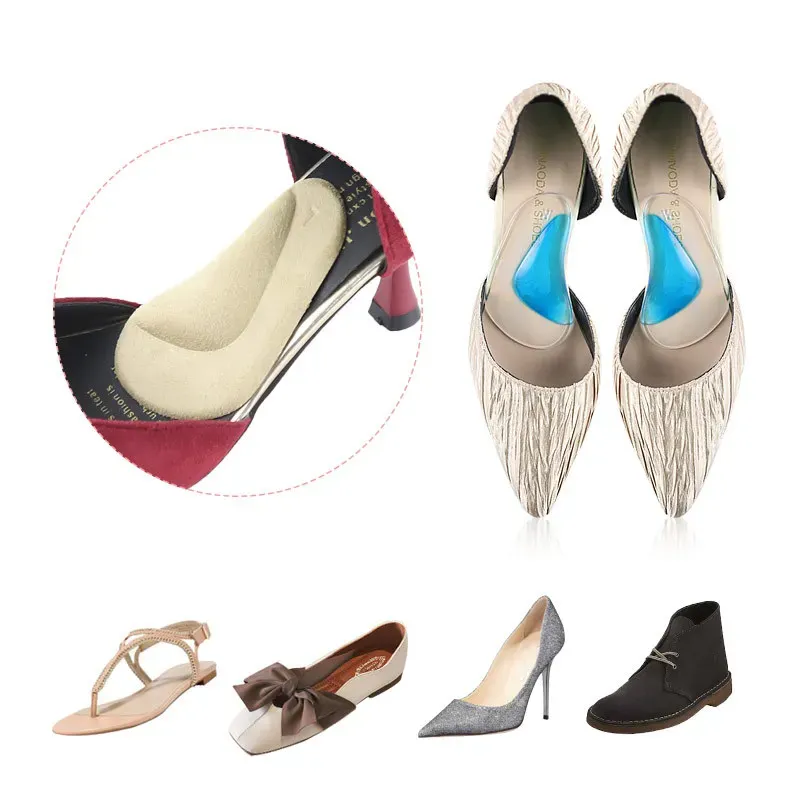 Unisex Silicone Arch Support Insoles for Flat Feet & High Heels - Comfortable Orthotic Inserts for Flat Shoes, 2/4 Pairs thumbnail 3