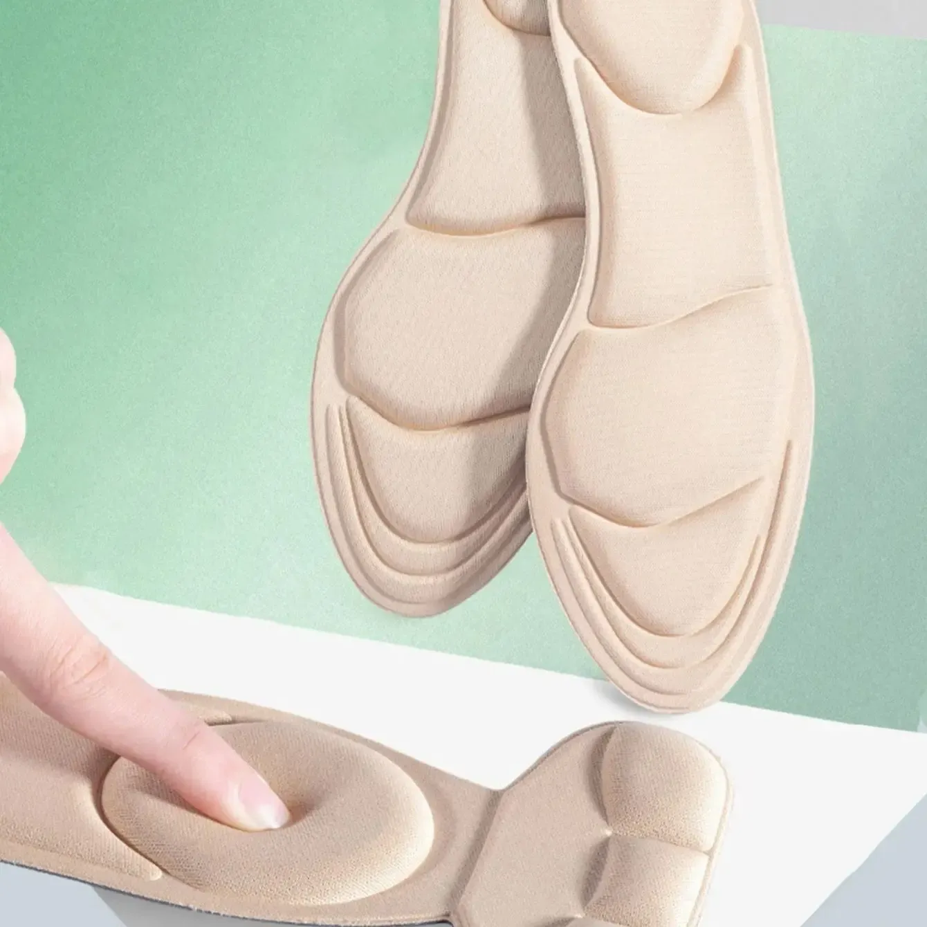 Women's Memory Foam Shoe Insoles for High Heels - Comfortable, Breathable, Anti-Slip Heel Protection Inserts for All-Day Wear thumbnail 4