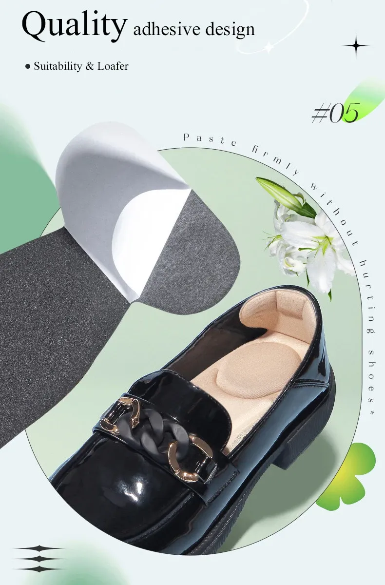 Women's Memory Foam Insoles for High Heels - Cutable, Anti-Slip, Breathable Comfort Heel Protection Shoe Inserts showcase 6