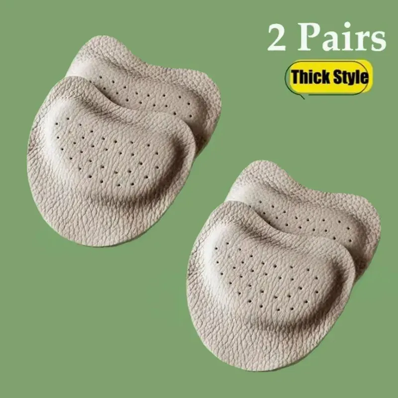 2 Pairs Women's Anti-Slip Forefoot Insoles for High Heels - Pain Relief Toe Cushion Inserts, Shock Absorbing Foot Care Pads thumbnail 6