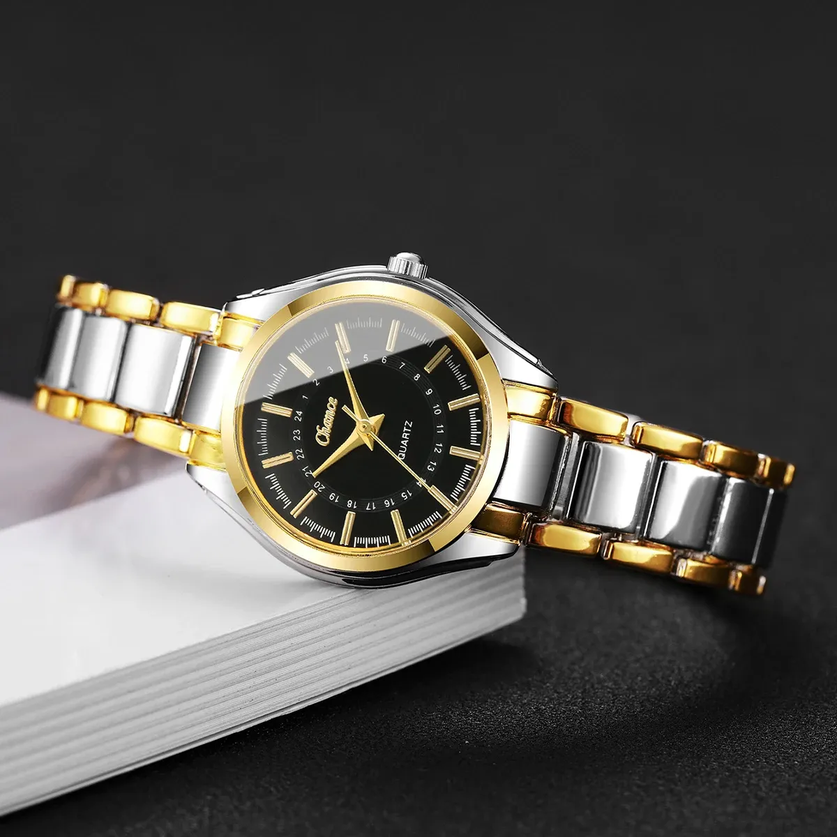 Luxury Women's Fashion Watch Set with 3 Bracelets - Small Dial Analog Quartz Wristwatch for Ladies, Durable PU Leather & Alloy, CE Certified showcase 6