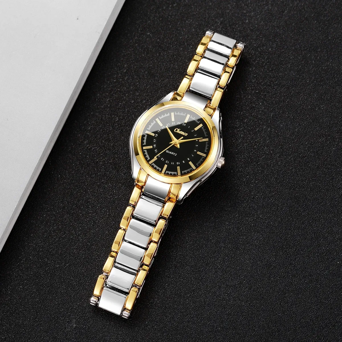 Luxury Women's Fashion Watch Set with 3 Bracelets - Small Dial Analog Quartz Wristwatch for Ladies, Durable PU Leather & Alloy, CE Certified showcase 7