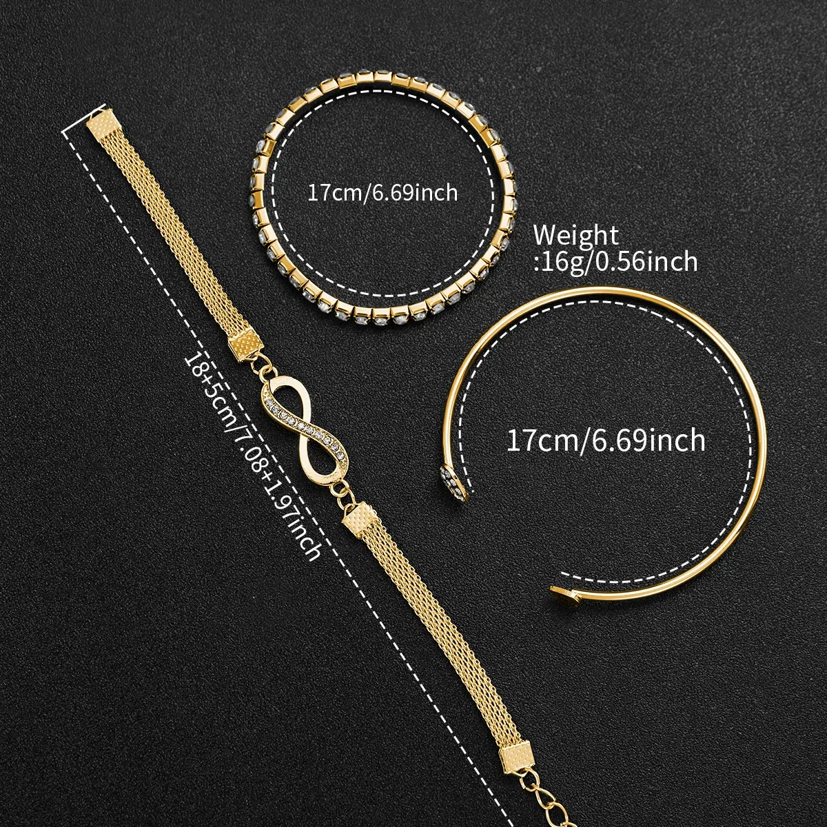 Luxury Women's Fashion Watch Set with 3 Bracelets - Small Dial Analog Quartz Wristwatch for Ladies, Durable PU Leather & Alloy, CE Certified thumbnail 5