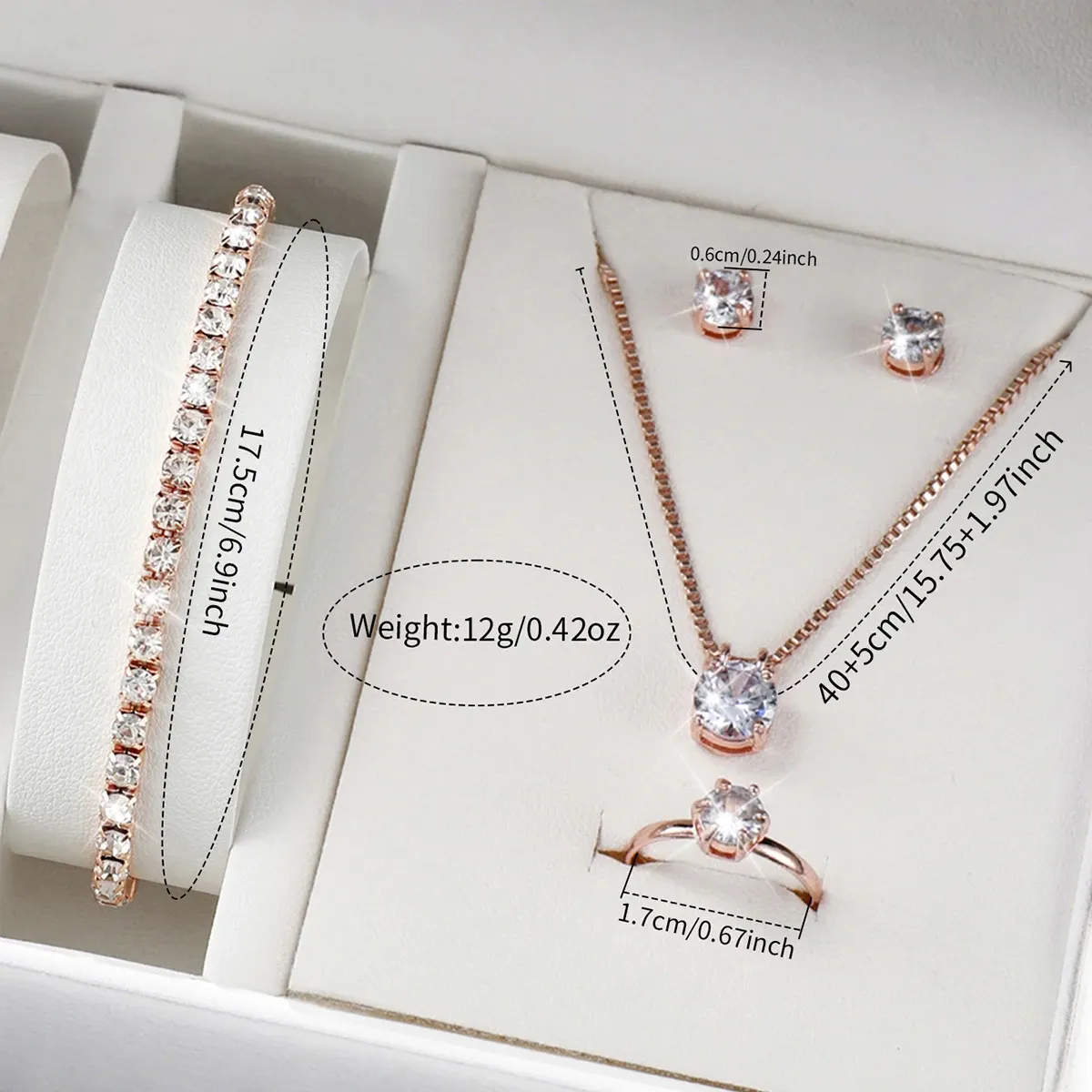 Luxury Women's Diamond Accent Quartz Watch Set - Fashion Leather Band Analog Timepiece with Elegant Jewelry Accents showcase 27