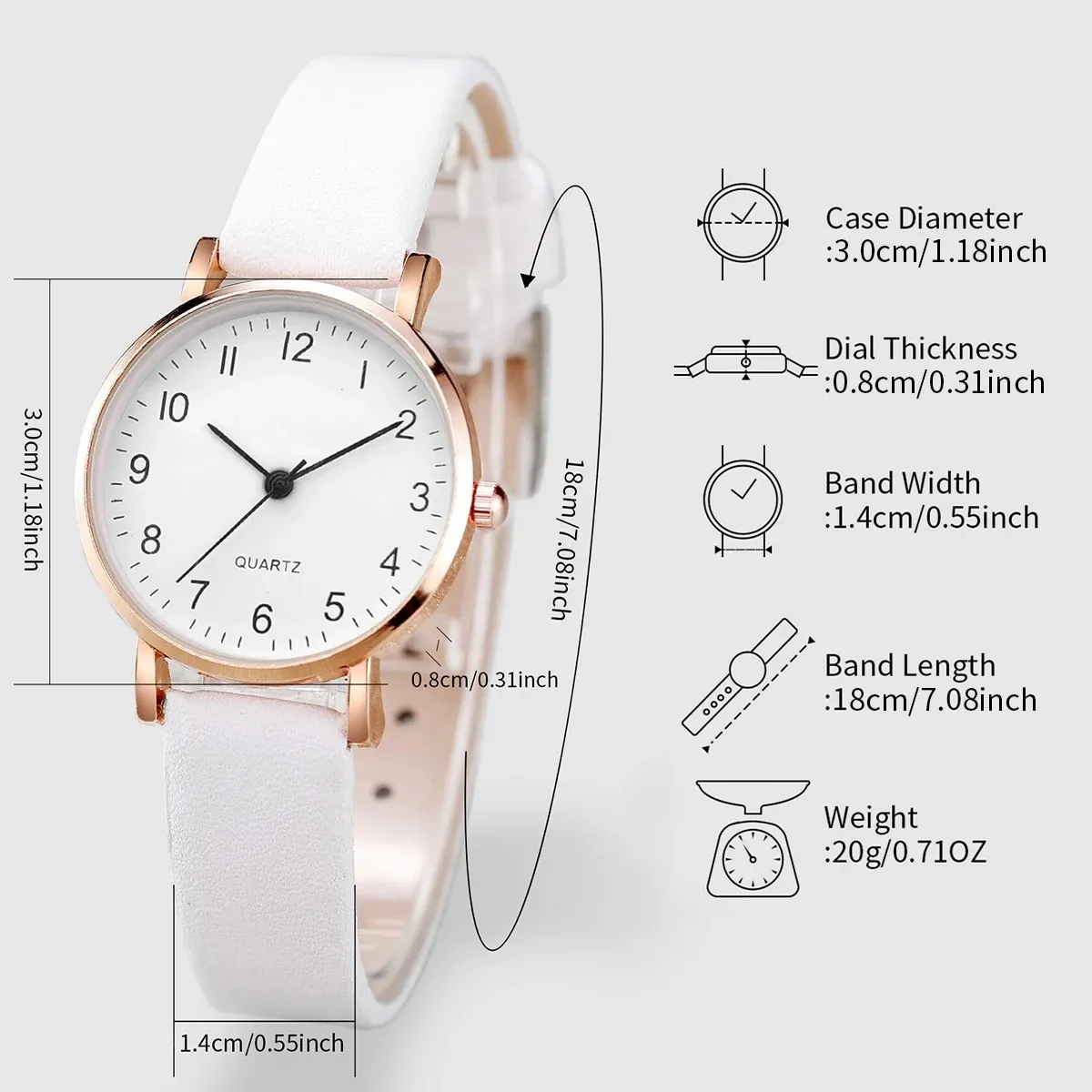 Luxury Women's Diamond Accent Quartz Watch Set - Fashion Leather Band Analog Timepiece with Elegant Jewelry Accents showcase 24