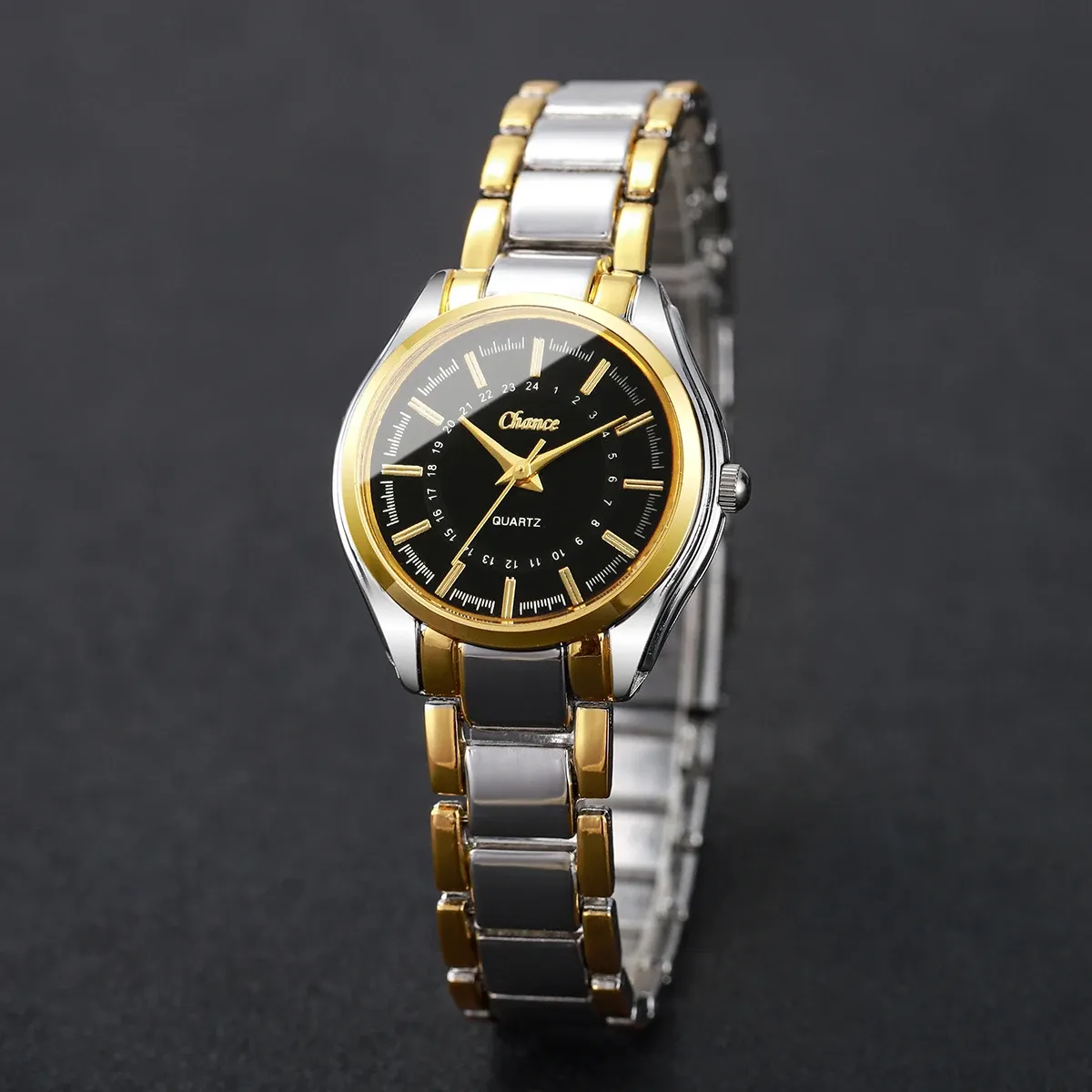Luxury Women's Watch & Bracelet Set - Fashionable Analog Quartz Wristwatch with Small Dial, PU Leather Band, CE Certified - Ideal Gift for Ladies showcase 5
