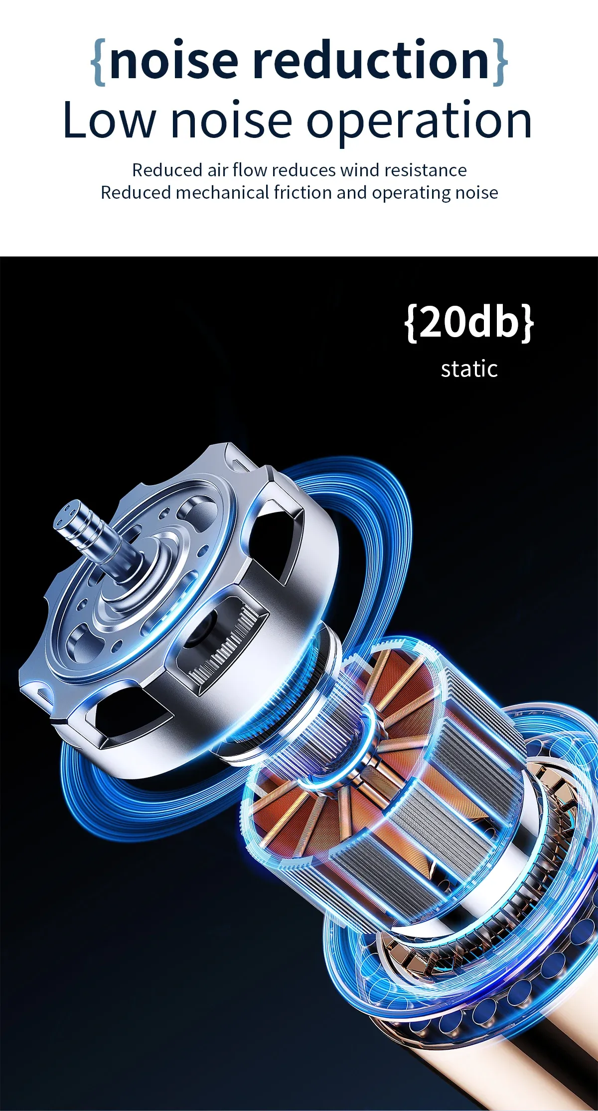 Portable Mini Air Conditioner Fan, Handheld High-Speed Cooling Fan with 6 Blades and 199 Levels of Infinite Speed Adjustment, Personal Cooling Device for Home, Office, and Travel showcase 8