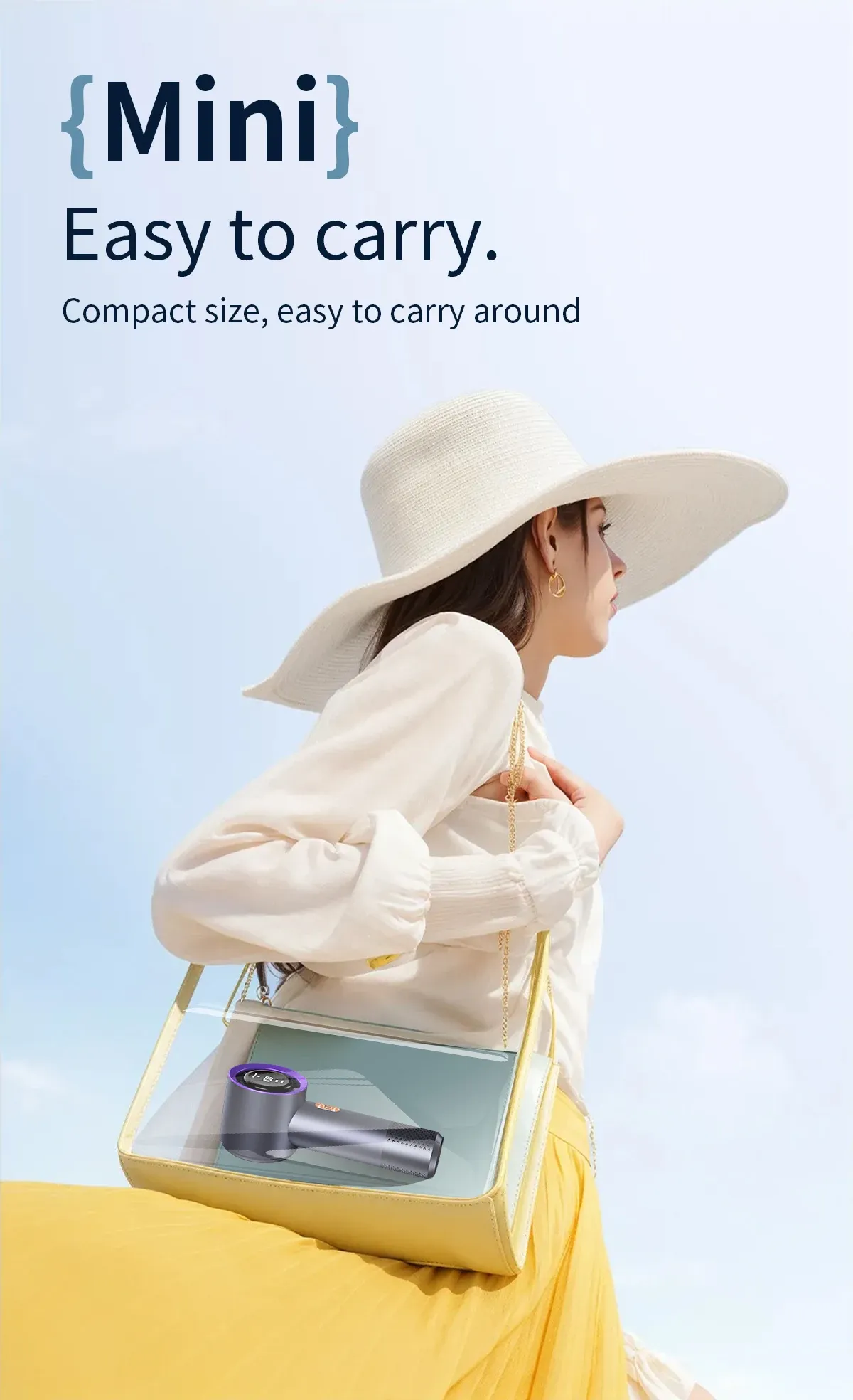 Portable Mini Air Conditioner Fan, Handheld High-Speed Cooling Fan with 6 Blades and 199 Levels of Infinite Speed Adjustment, Personal Cooling Device for Home, Office, and Travel showcase 10