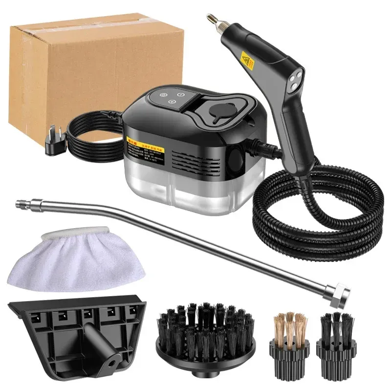 Portable Handheld Steam Cleaner 2500W 110V/220V with 1200ml Tank, 105°C High-Temp Steam, 6-Gear Adjustment for Kitchen, AC, Car Cleaning showcase 11