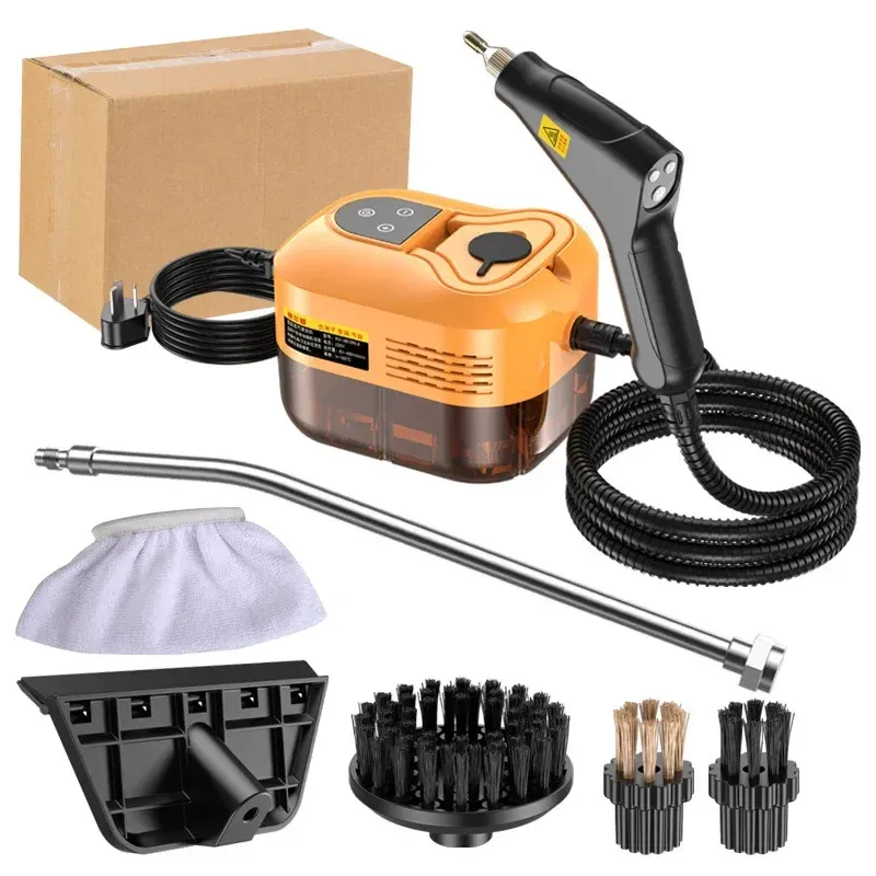 Portable Handheld Steam Cleaner 2500W 110V/220V with 1200ml Tank, 105°C High-Temp Steam, 6-Gear Adjustment for Kitchen, AC, Car Cleaning showcase 10