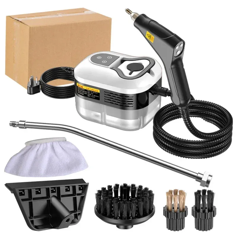 Portable Handheld Steam Cleaner 2500W 110V/220V with 1200ml Tank, 105°C High-Temp Steam, 6-Gear Adjustment for Kitchen, AC, Car Cleaning showcase 9