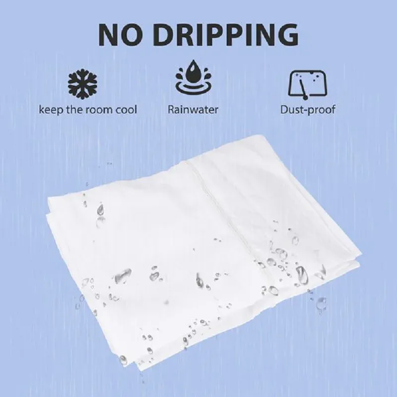 Portable Air Conditioner Window Seal Kit - 400cm Flexible Cloth Airlock Seal with Zip for Easy Installation, Keeps Cool Air In and Hot Air Out, Durable Nylon Material for Most Windows showcase 8