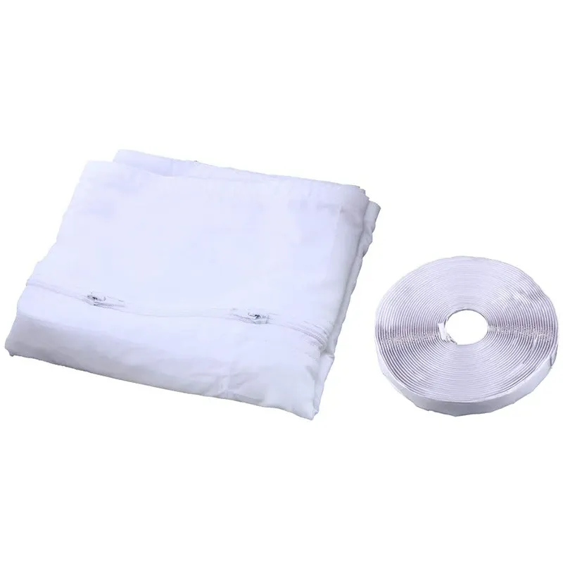Portable Air Conditioner Window Seal Kit - 400cm Flexible Cloth Airlock Seal with Zip for Easy Installation, Keeps Cool Air In and Hot Air Out, Durable Nylon Material for Most Windows thumbnail 2