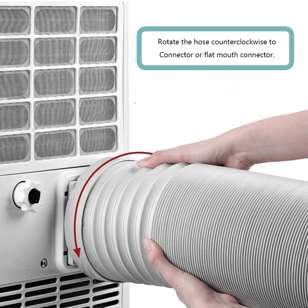 Portable Air Conditioner Exhaust Hose & Connector Kit - 1.5m/2m Flexible Polypropylene Tube (13cm/15cm Diameter) for Mobile AC Units thumbnail 2
