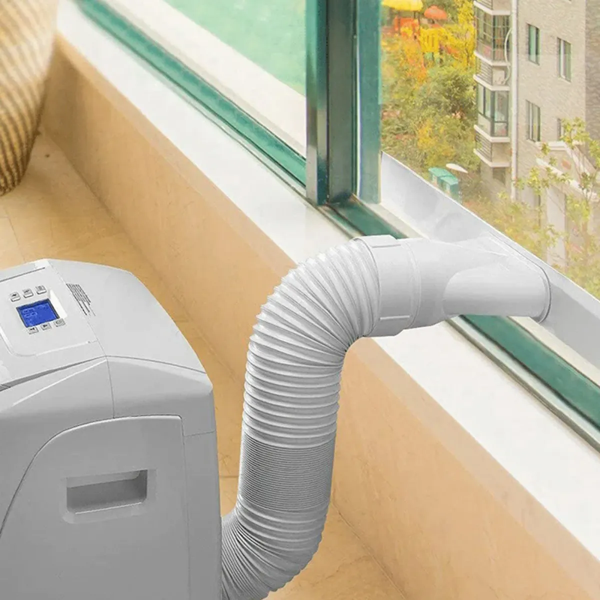 Universal Portable Air Conditioner Window Vent Kit - Adjustable Exhaust Hose, Window Seal Baffle, Duct Extension Pipe for Easy AC Installation showcase 7
