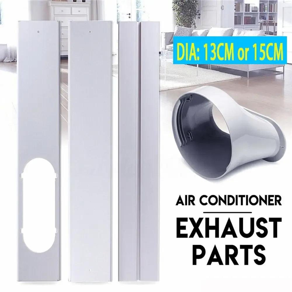 Portable Air Conditioner Window Vent Kit with Adjustable Slide Plate & Exhaust Hose Adaptor - Easy Install for Cooling showcase 2