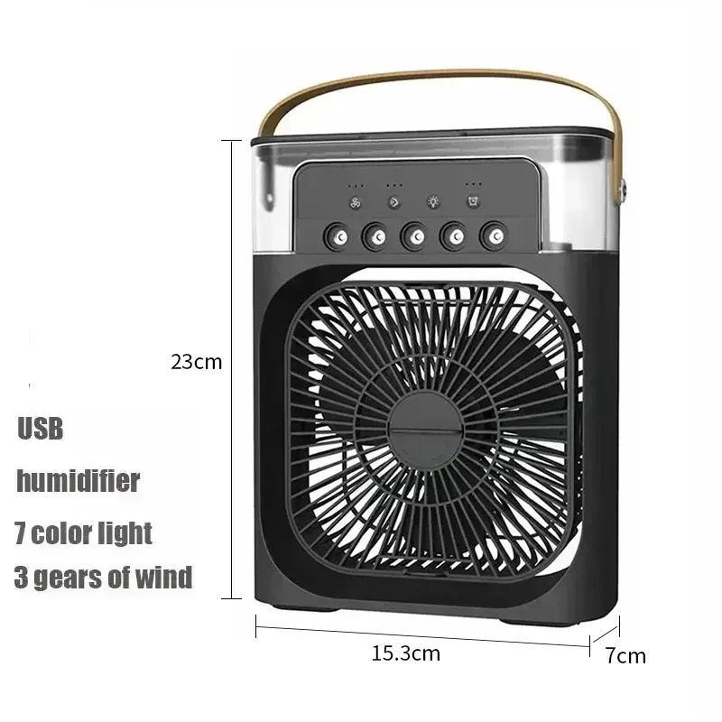 Portable 3-in-1 Air Cooler Fan Humidifier with 7 Color LED Night Light - Personal Air Conditioner for Home & Office showcase 10