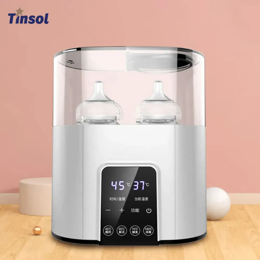 TINSOL Multi-function Baby Bottle Warmer & Sterilizer - Fast Heating, Accurate Temp Control, Thawing, Steam Sterilization for Breast Milk & Formula - Safe for Newborns thumbnail 1