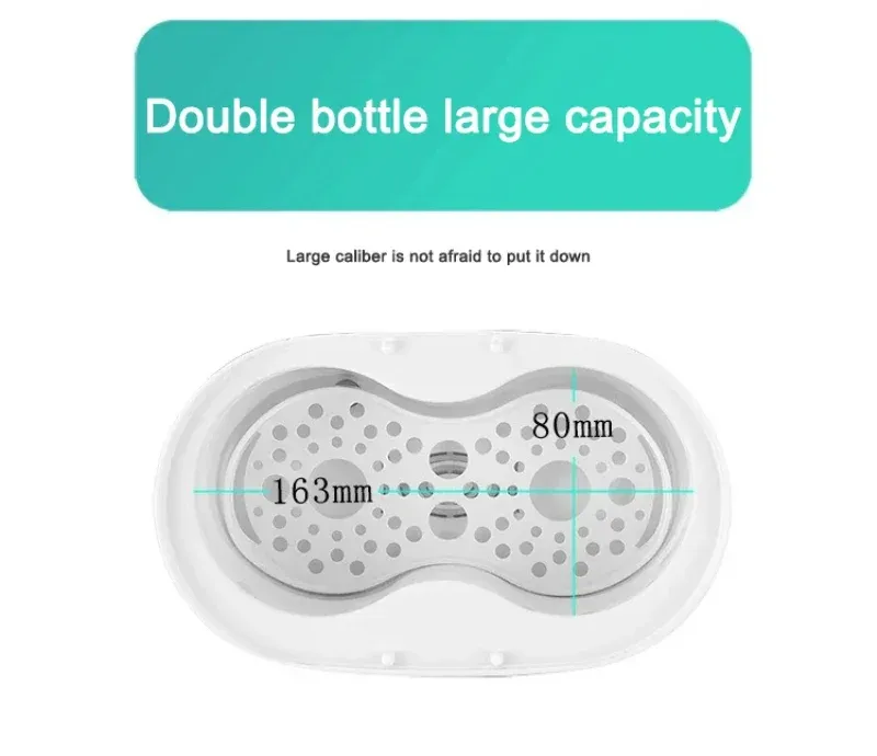 TINSOL Multi-function Baby Bottle Warmer & Sterilizer - Fast Heating, Accurate Temp Control, Thawing, Steam Sterilization for Breast Milk & Formula - Safe for Newborns showcase 6