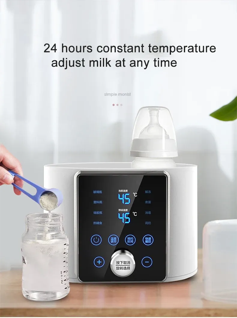 8-in-1 Baby Bottle Warmer & Sterilizer: Fast Heating, Defrost, Keep Warm, Timer, Dual Bottle Capacity for Formula & Breast Milk showcase 9