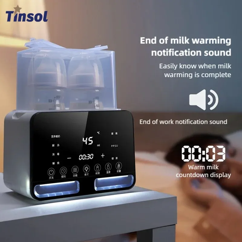 TINSOL Smart Baby Bottle Warmer & Sterilizer - Quick Heating Thermos for Breastmilk, Multi-functional Infant Feeding Device thumbnail 1