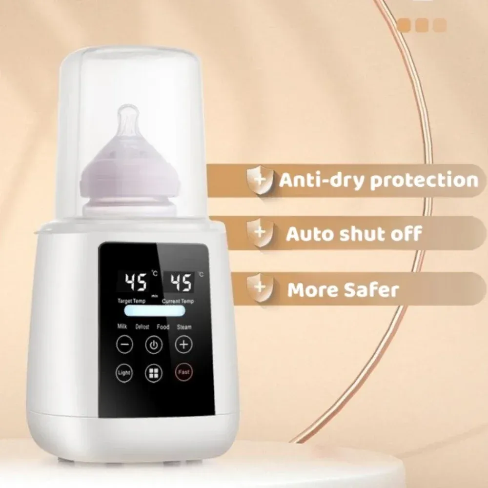 6-in-1 Baby Bottle Warmer and Sterilizer Multifunction Breast Milk Heater with Accurate Temperature Control and Anti-Dry Protection for New Parents thumbnail 3