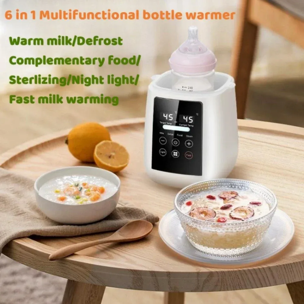 6-in-1 Baby Bottle Warmer and Sterilizer Multifunction Breast Milk Heater with Accurate Temperature Control and Anti-Dry Protection for New Parents thumbnail 2