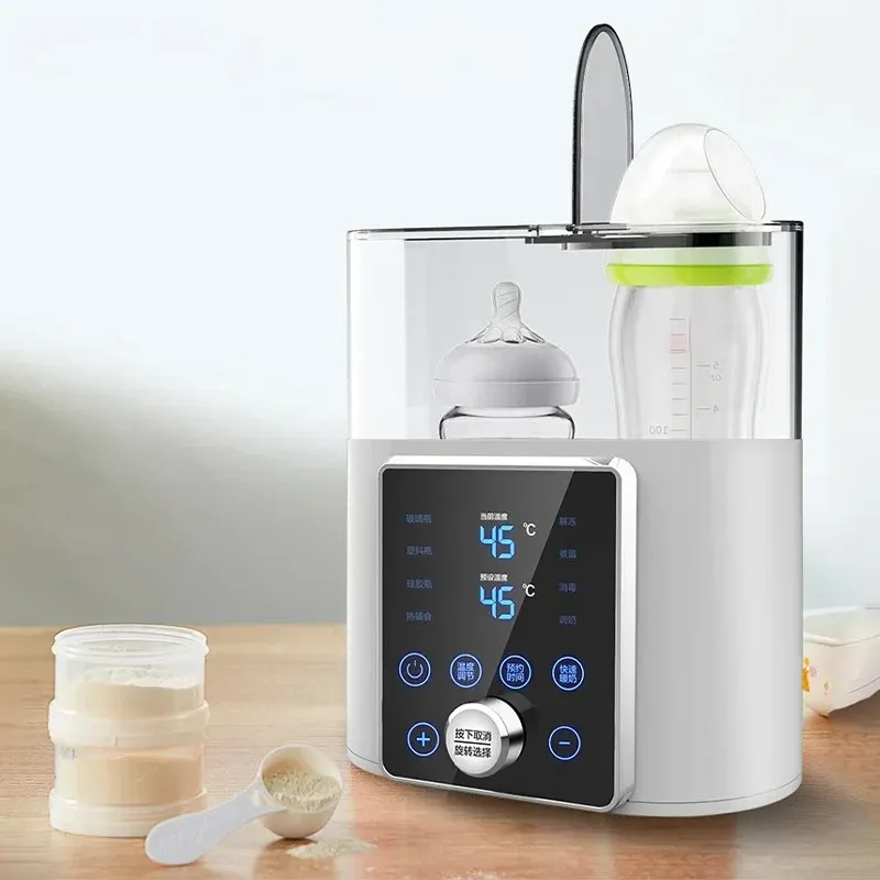 8-in-1 Multi-Function Baby Bottle Warmer & Sterilizer - Fast Heating, Defrost, Keep Warm, Timer for Formula & Breast Milk - Fits 2 Bottles thumbnail 2