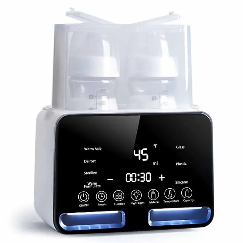 Multifunction Baby Bottle Warmer Sterilizer with Timer, Fast Milk Heater, Accurate Temperature Control, 48-Hour Constant Warm Water, Night Light, Newborn Essentials thumbnail 1