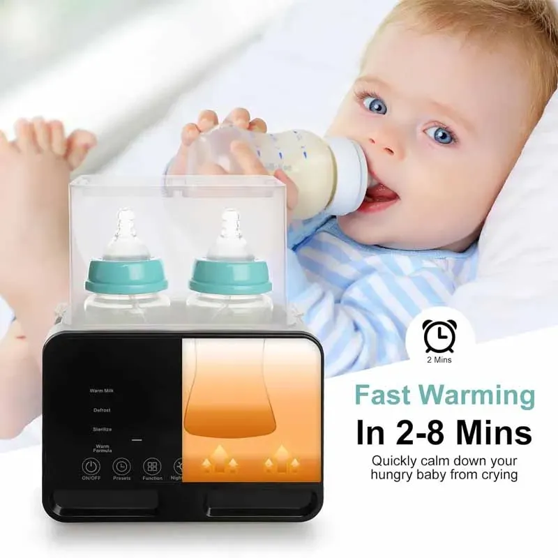 Multifunction Baby Bottle Warmer Sterilizer with Timer, Fast Milk Heater, Accurate Temperature Control, 48-Hour Constant Warm Water, Night Light, Newborn Essentials thumbnail 3