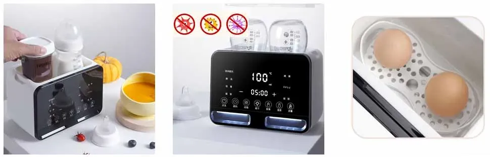 Multifunction Baby Bottle Warmer Sterilizer with Timer, Fast Milk Heater, Accurate Temperature Control, 48-Hour Constant Warm Water, Night Light, Newborn Essentials showcase 3