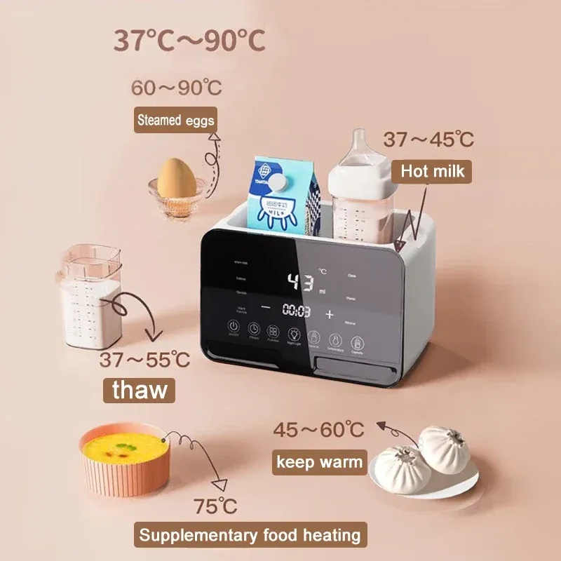 Multifunction Baby Bottle Warmer Sterilizer with Timer, Fast Milk Heater, Accurate Temperature Control, 48-Hour Constant Warm Water, Night Light, Newborn Essentials showcase 5