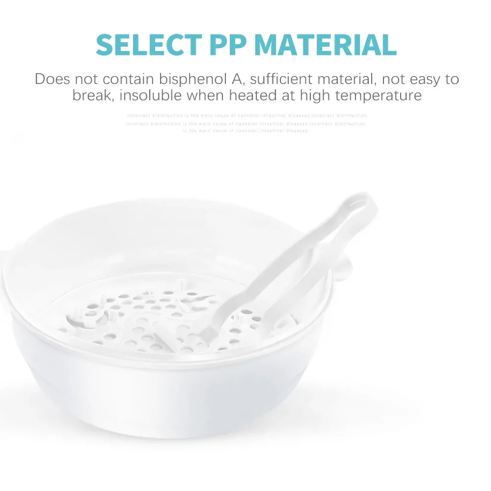 Baby Bottle Microwave Steam Sterilizer with Temperature Control - BPA Free Nipple Holder & Storage Box for Safe Warming showcase 6