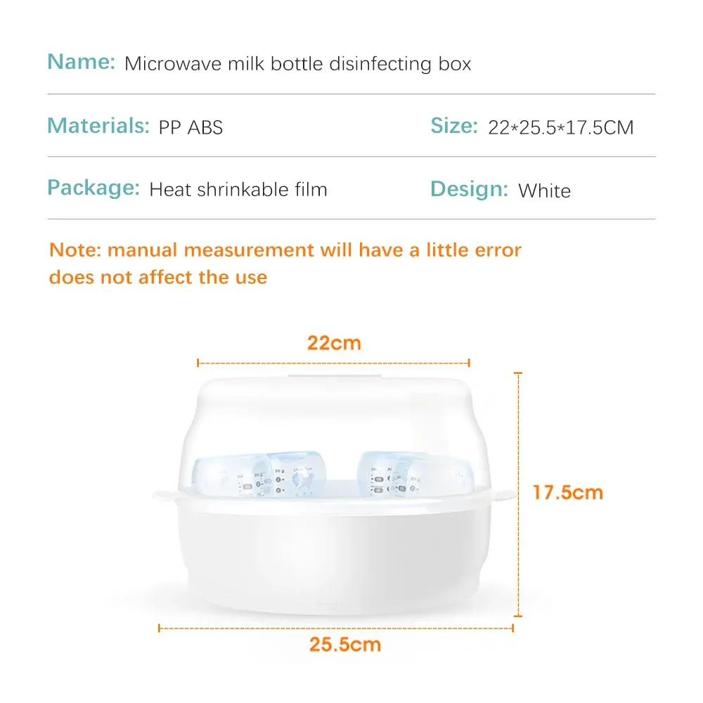 Baby Bottle Microwave Steam Sterilizer with Temperature Control - BPA Free Nipple Holder & Storage Box for Safe Warming showcase 4